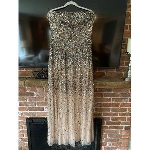 Strapless Sequin/Glitter Gown